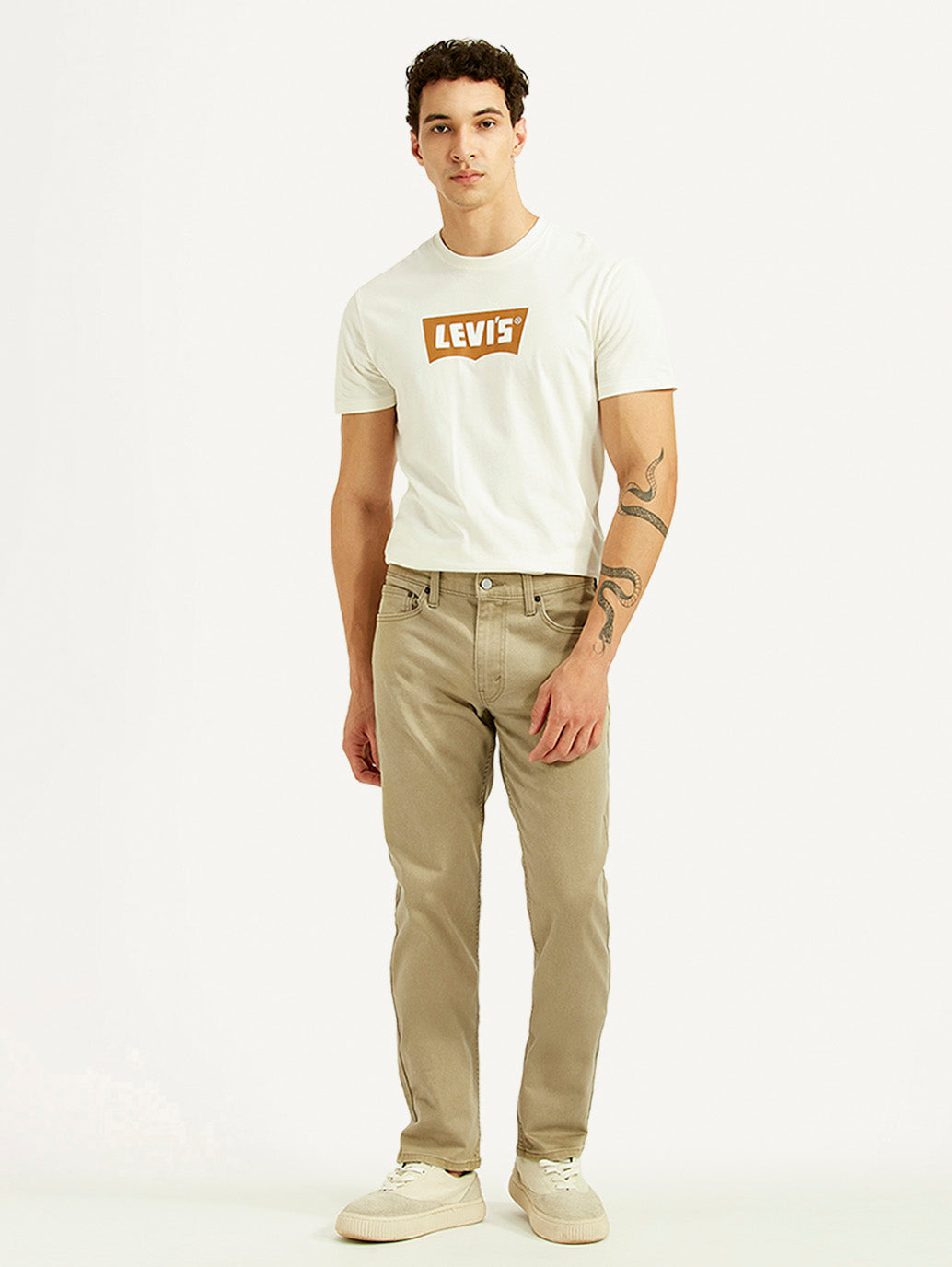 Men's 511 Khaki Slim Fit Mid Rise Jeans - Front View