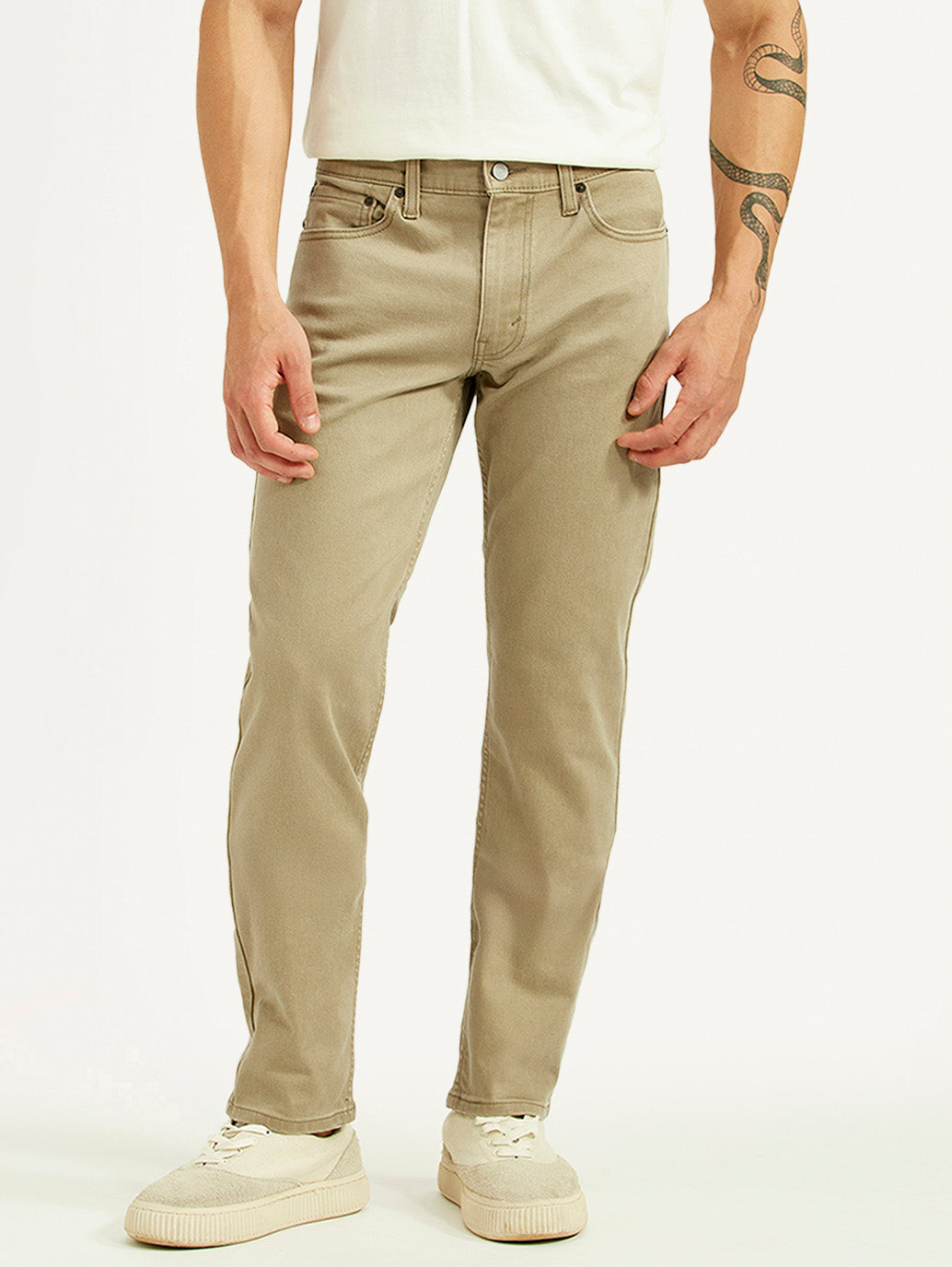 Men's 511 Khaki Slim Fit Mid Rise Jeans - Front View
