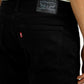 Men's 511 Black Slim Fit Mid Rise Kooltex Jeans - Detail View