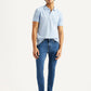 Men's 511 Blue Slim Fit Mid Rise Jeans - Styleshot View