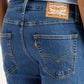 Men's 511 Blue Slim Fit Mid Rise Jeans - Detail View