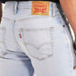Men's 511 Light Blue Slim Fit Mid Rise Jeans - Detail View