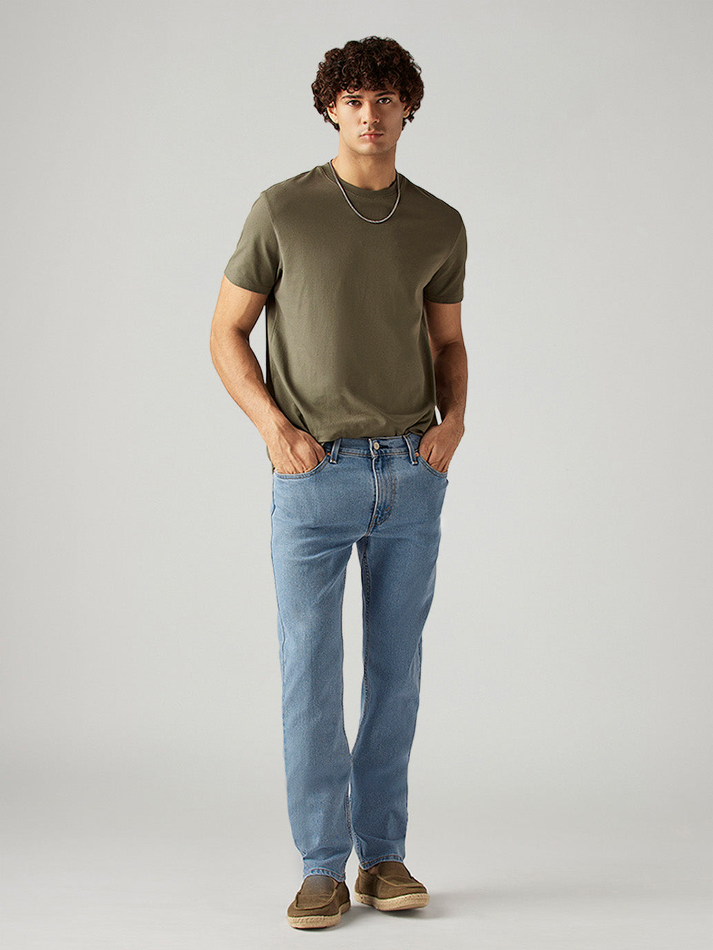 Men's 511 Light Blue Slim Fit Mid Rise Jeans