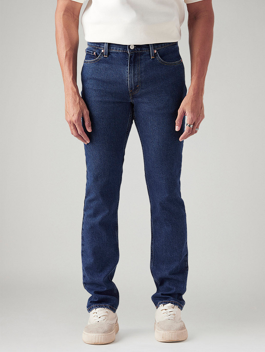 Men's 511 Blue Slim Fit Mid Rise Jeans - Front View
