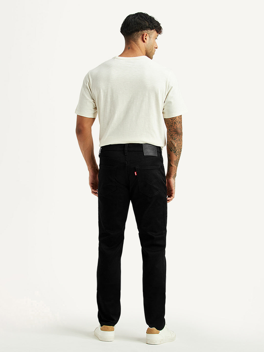 Men's 511 Black Slim Fit Mid Rise Jeans - Back View