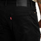 Men's 511 Black Slim Fit Mid Rise Jeans - Detail View