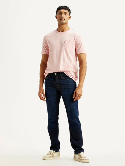 Men's 511 Navy Slim Fit Mid Rise Jeans-image-3