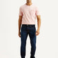 Men's 511 Navy Slim Fit Mid Rise Linen Jeans - Front View