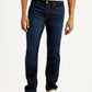 Men's 511 Navy Slim Fit Mid Rise Linen Jeans - Front View