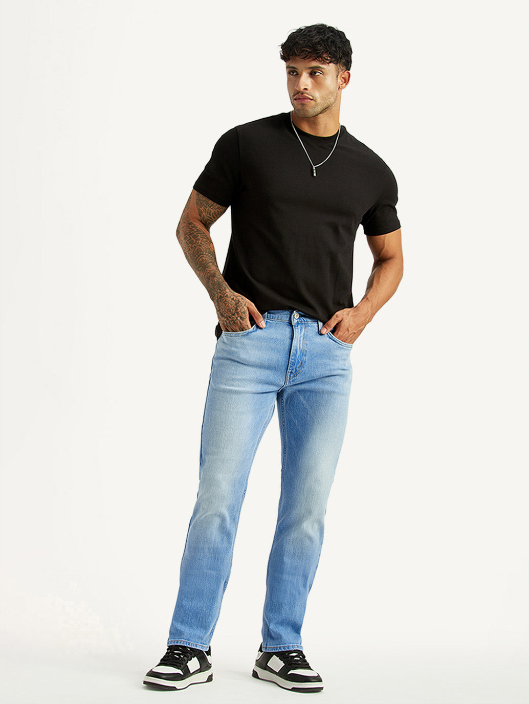 Men's 511 Light Blue Slim Fit Mid Rise Jeans