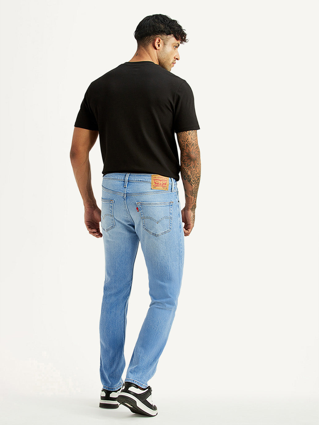 Men's 511 Light Blue Slim Fit Mid Rise Jeans - Back View