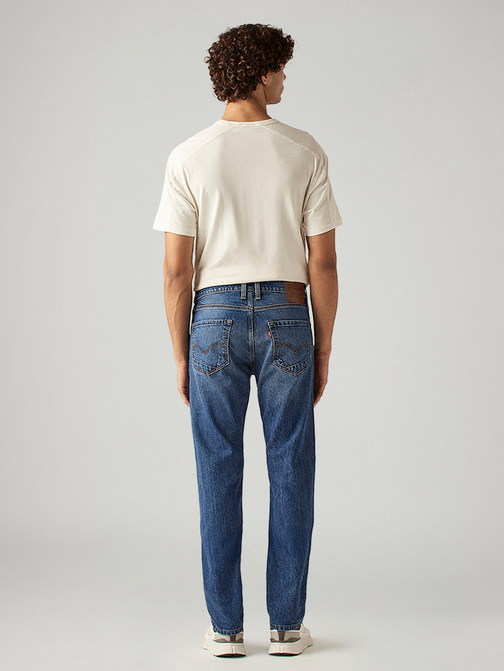 Men's 511 Blue Slim Fit Mid Rise Selvedge Jeans - Back View
