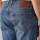 Men's 511 Blue Slim Fit Mid Rise Selvedge Jeans - Detail View
