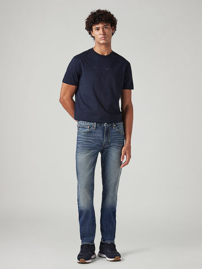 Men's 511 Blue Slim Fit Mid Rise Jeans-image-34