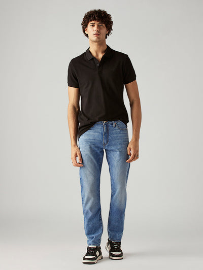 levi's Men's 511 Blue Slim Fit Mid Rise Selvedge Jeans-picture-43