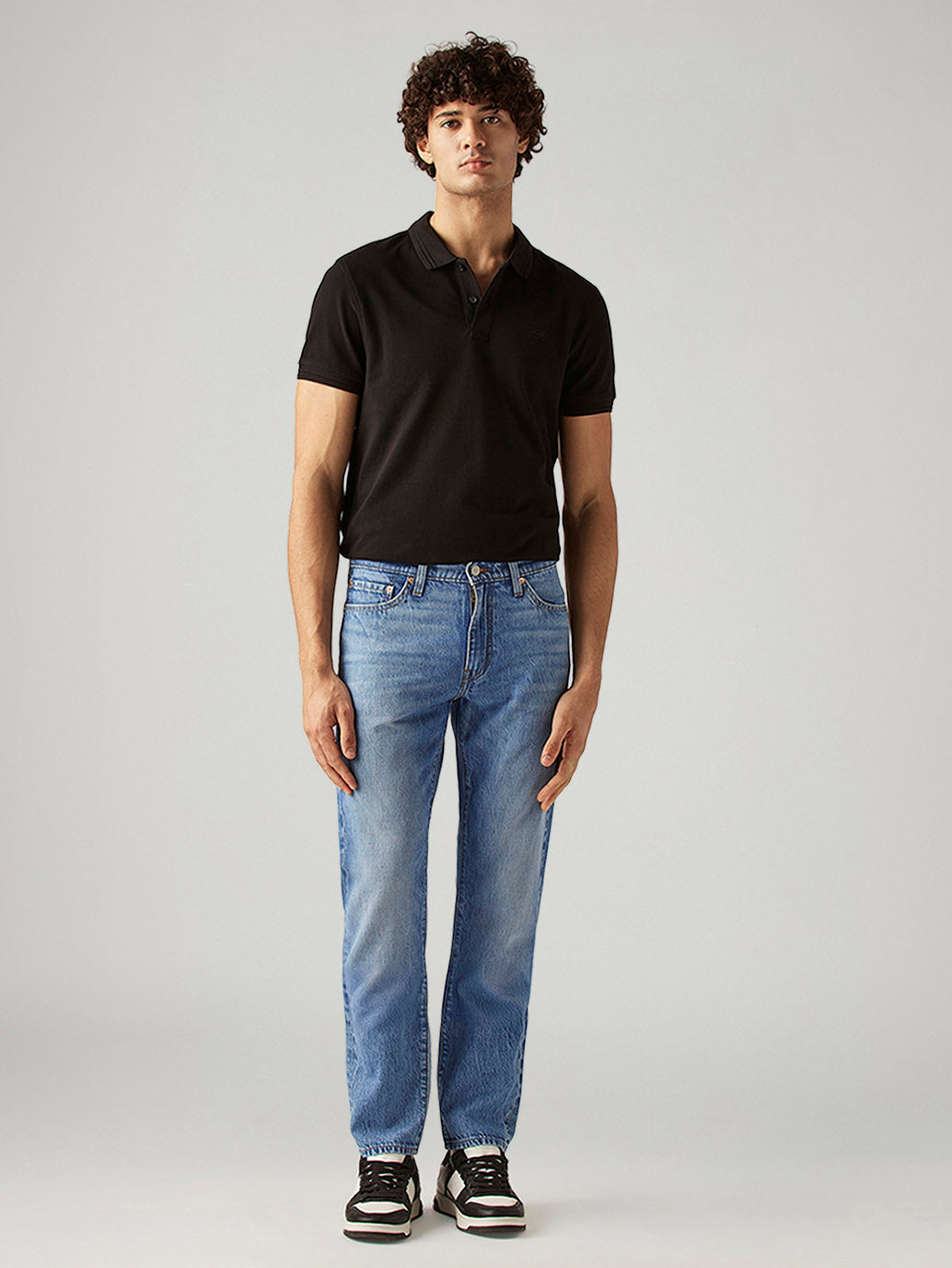 Men's 511 Blue Slim Fit Mid Rise Selvedge Jeans - Front View