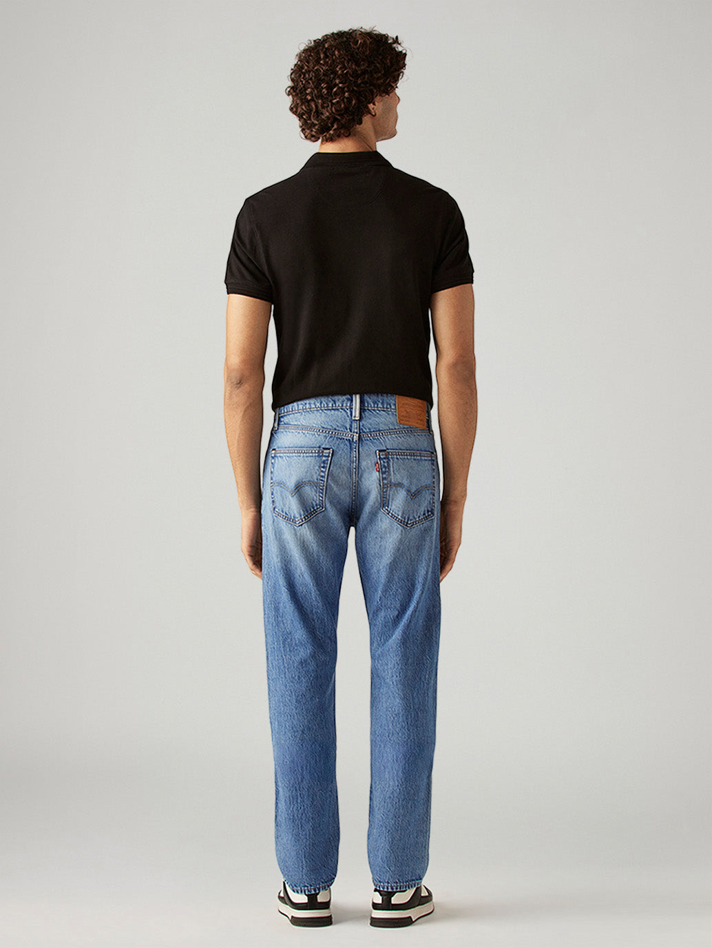 Men's 511 Blue Slim Fit Mid Rise Selvedge Jeans - Back View