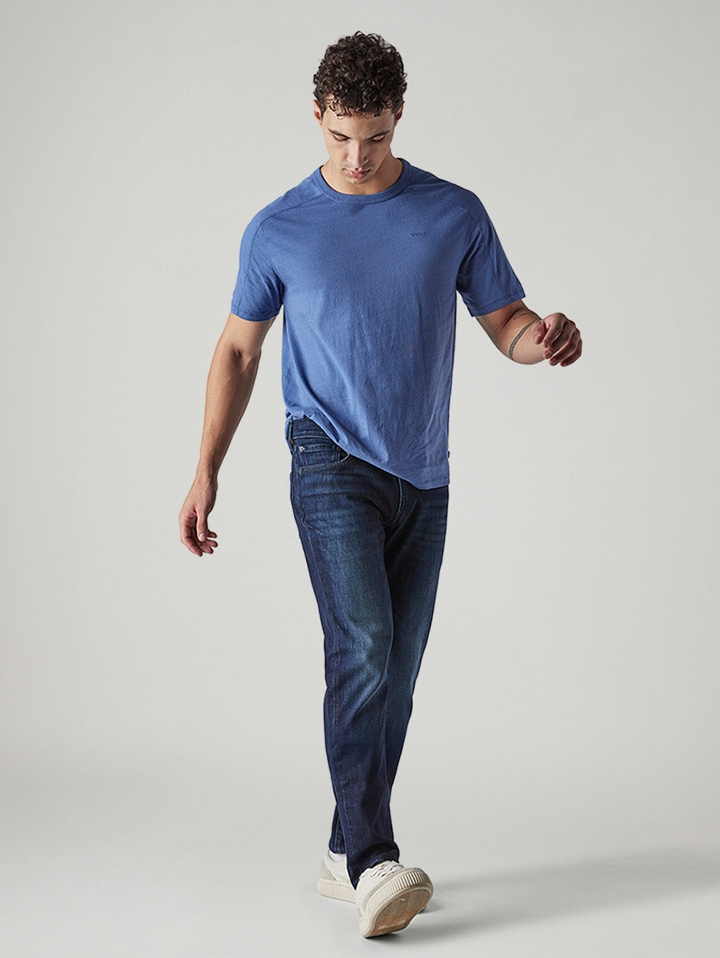 Men's 511 Dark Blue Slim Fit Mid Rise Jeans