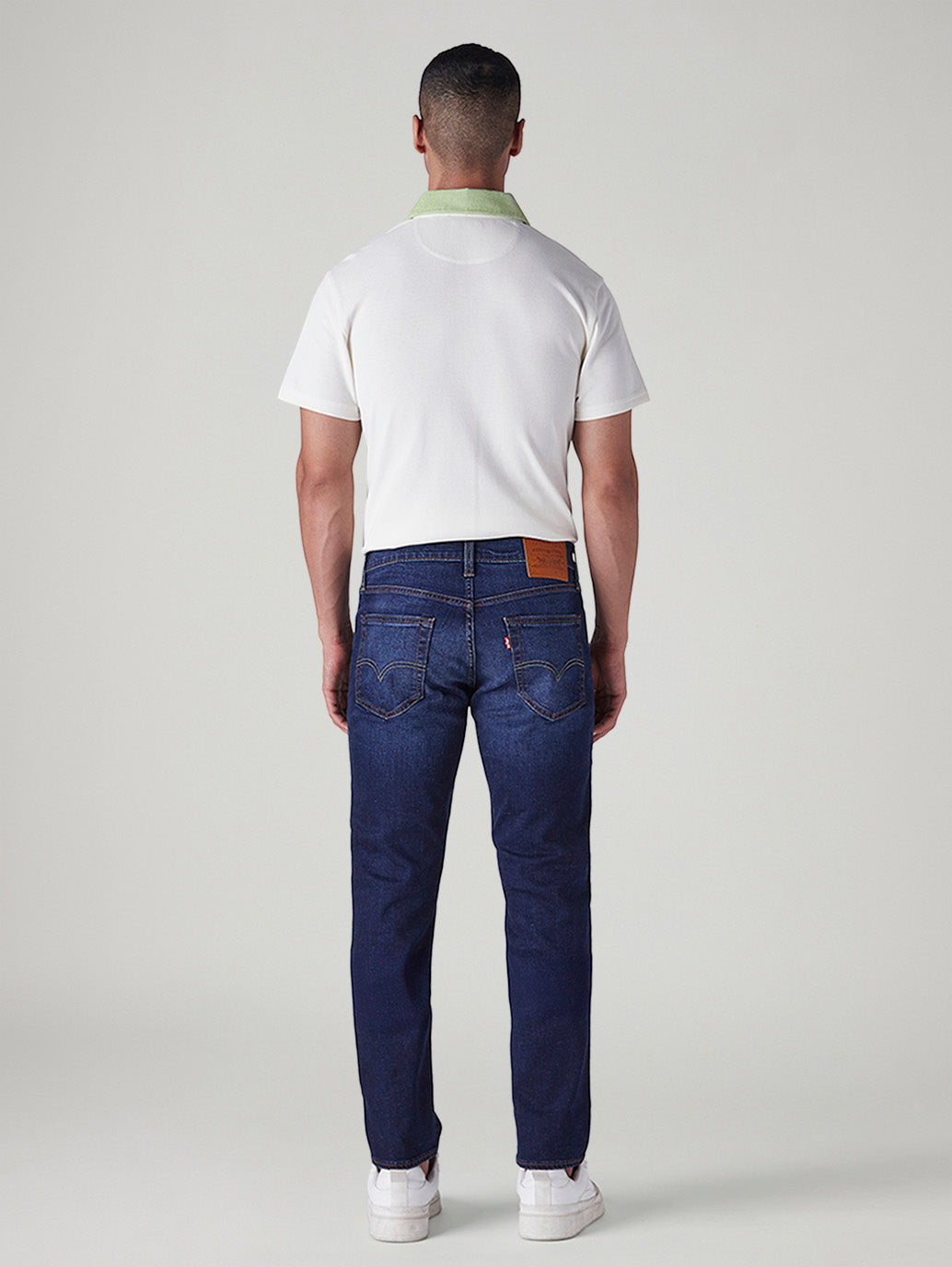 Men's 511 Indigo Slim Fit Mid Rise Linen Jeans - Back View