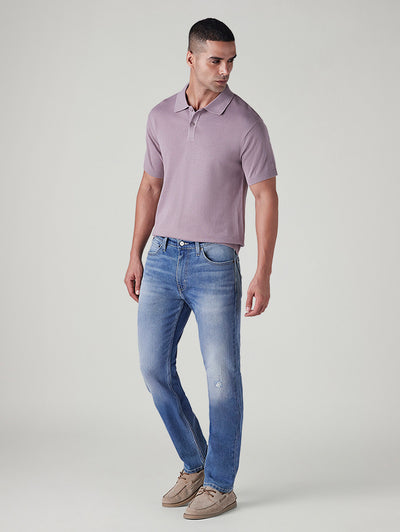 Men's 511 Blue Slim Fit Mid Rise Jeans-image-41