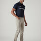 Men's 511 Beige Slim Fit Mid Rise Overdyed Jeans - Side View