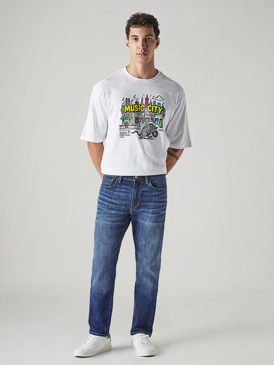 Men's 511 Indigo Slim Fit Mid Rise Jeans-image-9