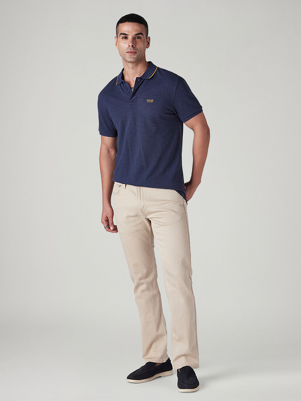 Men's 511 Beige Slim Fit Mid Rise Overdyed Jeans