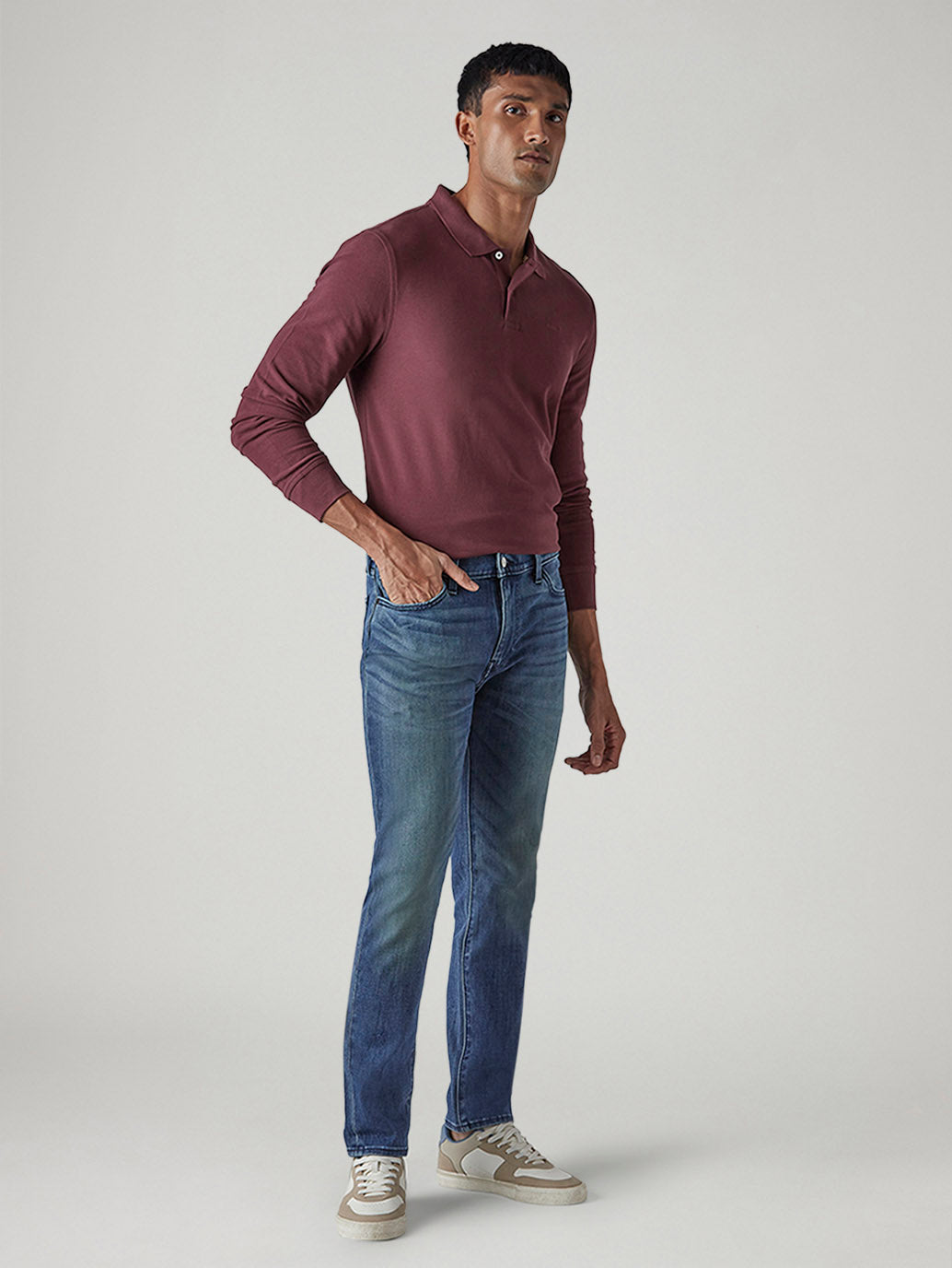Men's 511 Tinted Med Indigo Slim Fit Mid Rise Bi-Stretch Jeans - 20 View