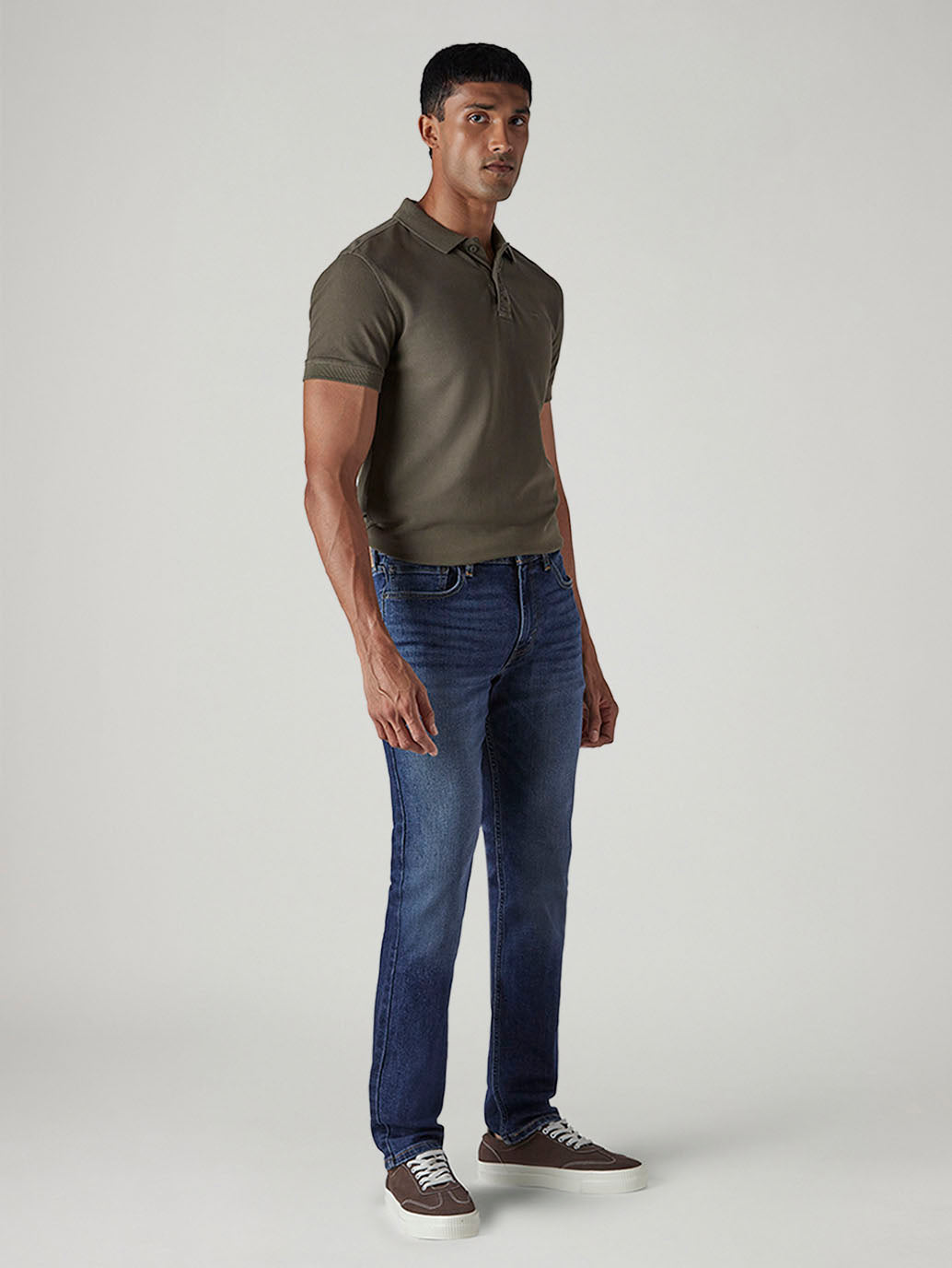 Men's 511 Blue Slim Fit Mid Rise Jeans - 20 View