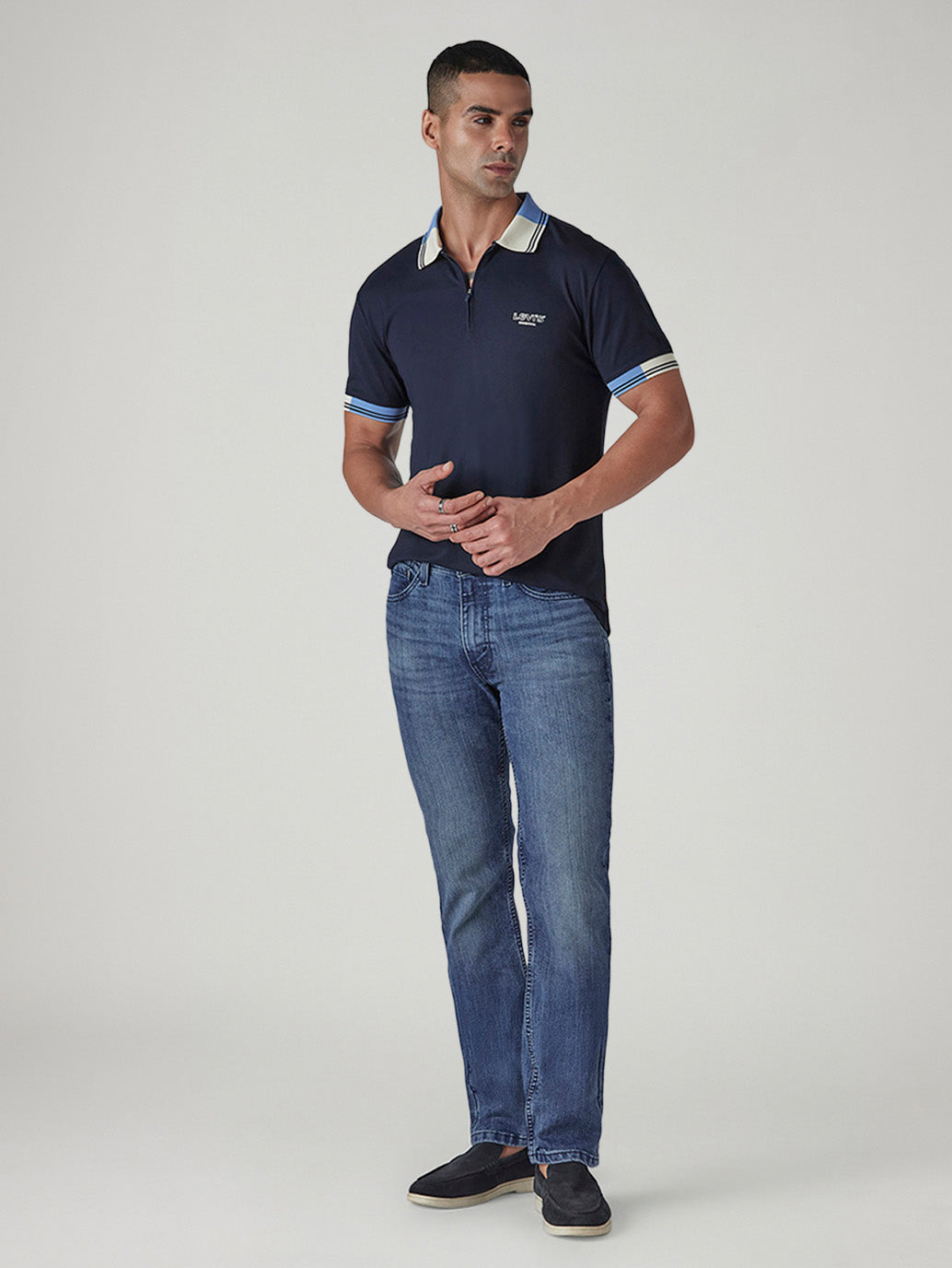 Men's 511 Blue Slim Fit Mid Rise Kooltex Jeans