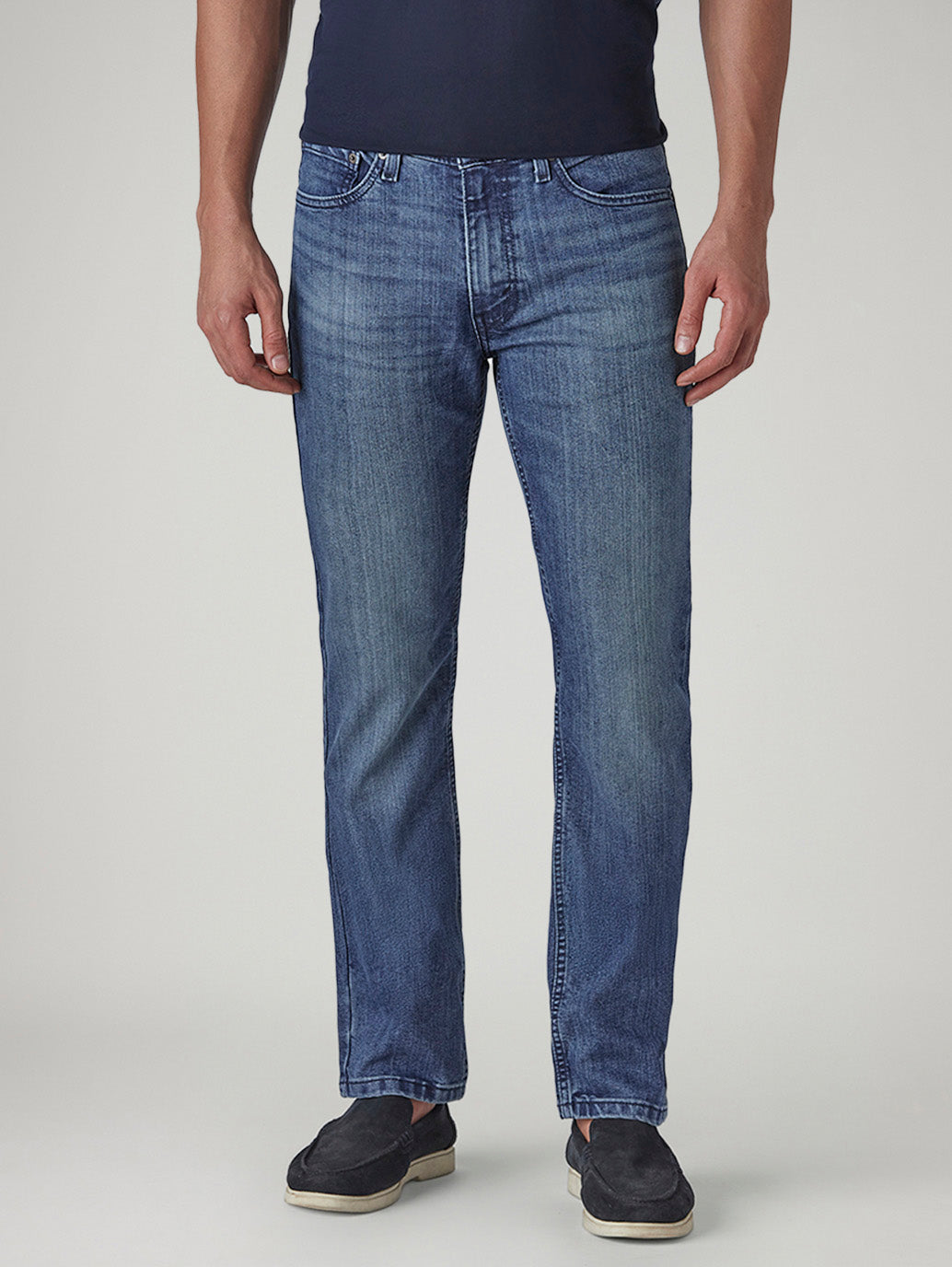 Men's 511 Blue Slim Fit Mid Rise Kooltex Jeans - Front View