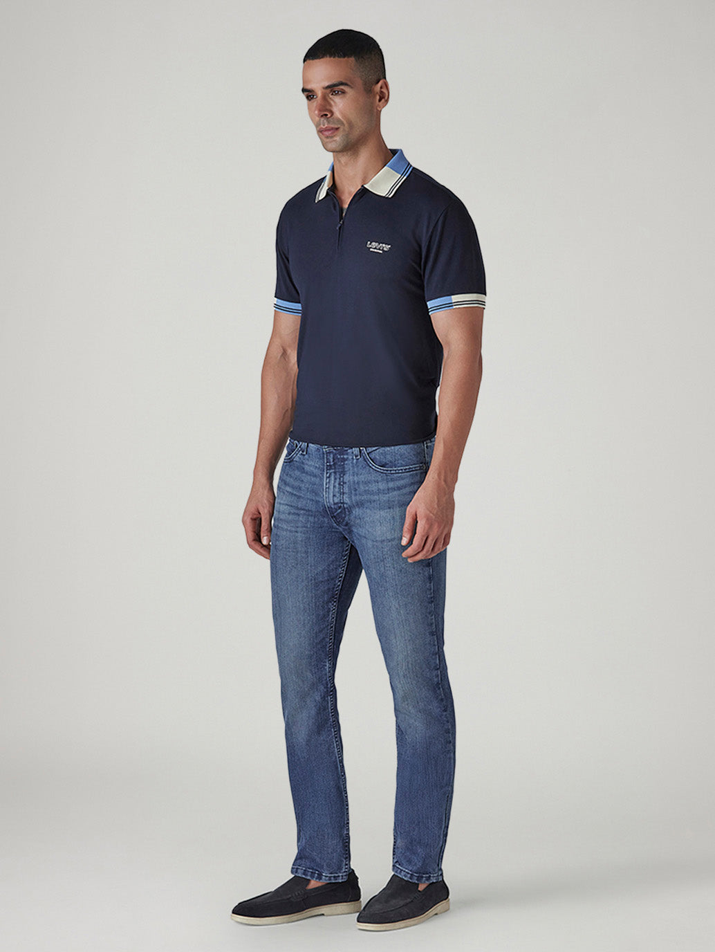 Men's 511 Blue Slim Fit Mid Rise Kooltex Jeans - Side View