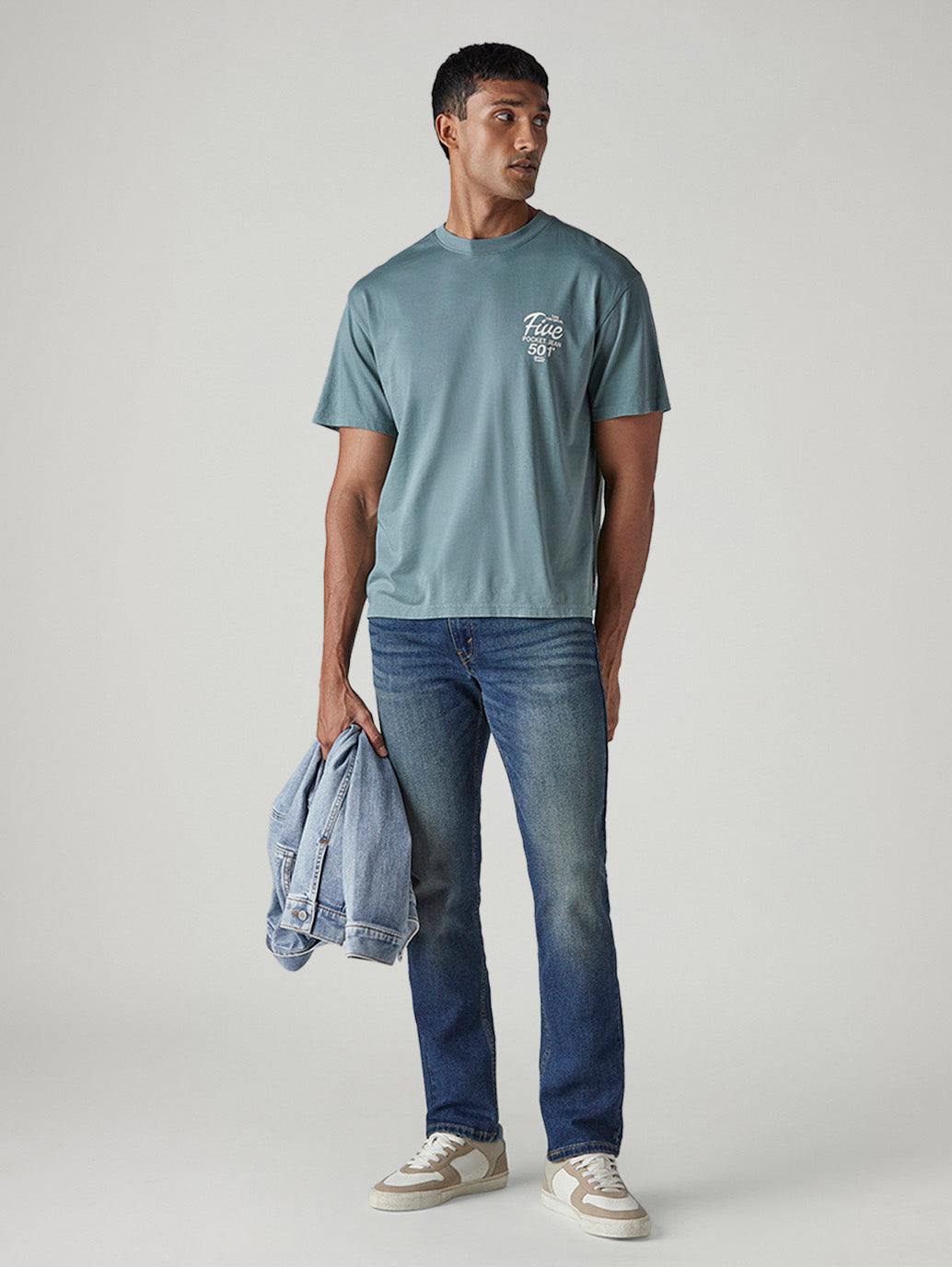 Men's 511 Tinted Dark Indigo Slim Fit Mid Rise Jeans