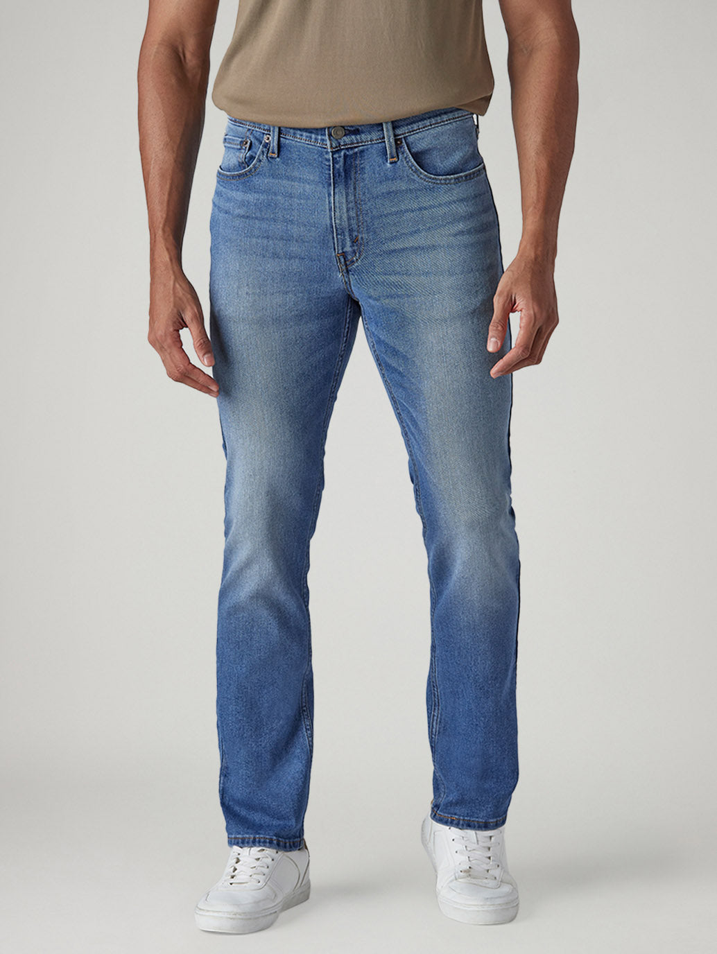 Men's 511 Med Indigo Slim Fit Mid Rise Jeans - front View