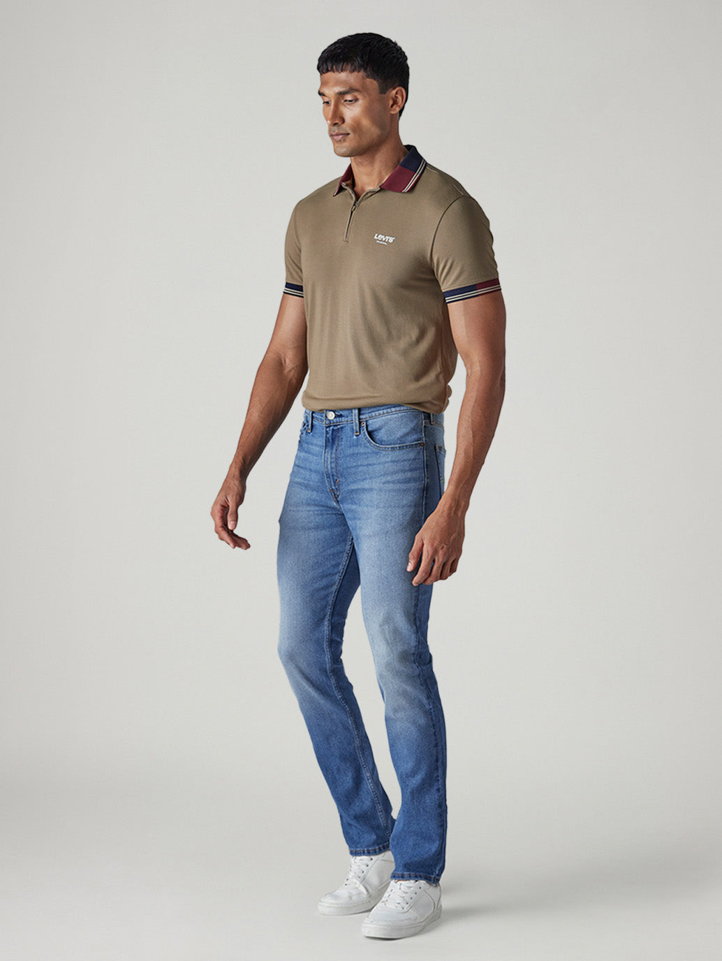 Men's 511 Med Indigo Slim Fit Mid Rise Jeans - Side View