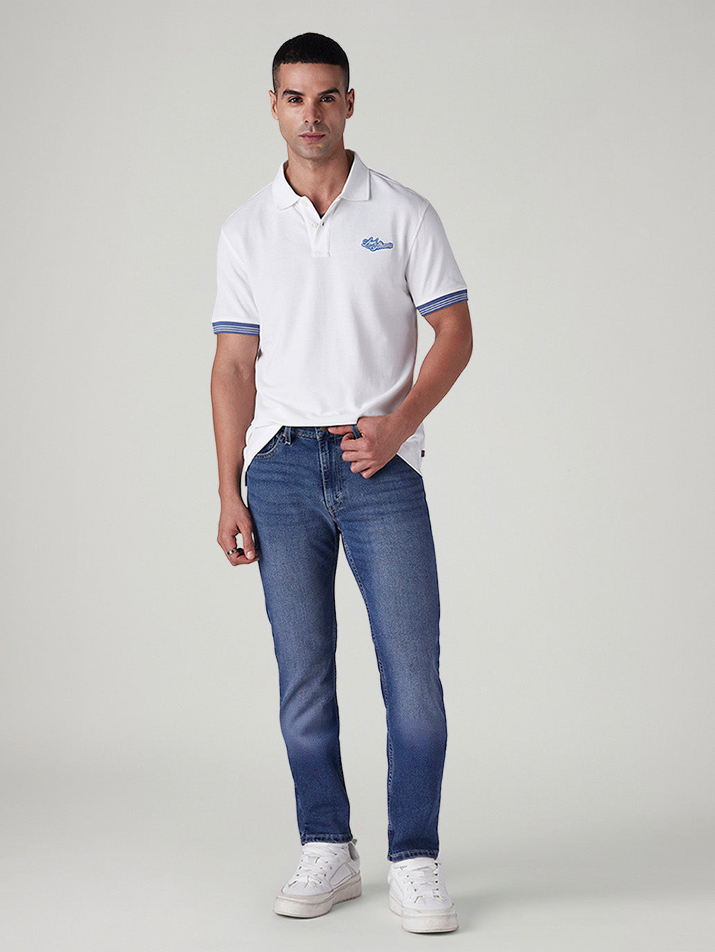 Men's 511 Blue Slim Fit Mid Rise Jeans