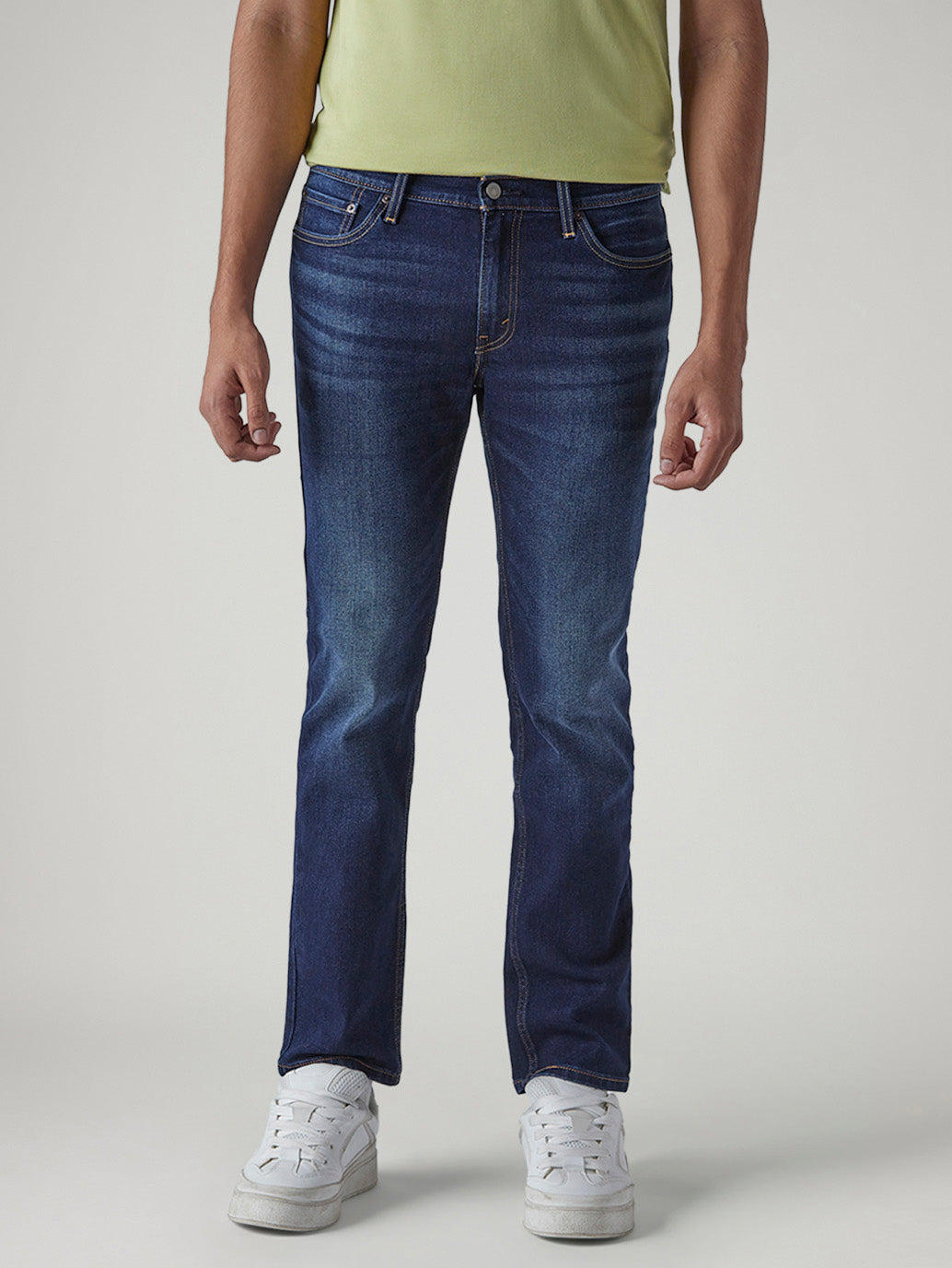 Men's 511 Dark Indigo Slim Fit Mid Rise Jeans - Front View