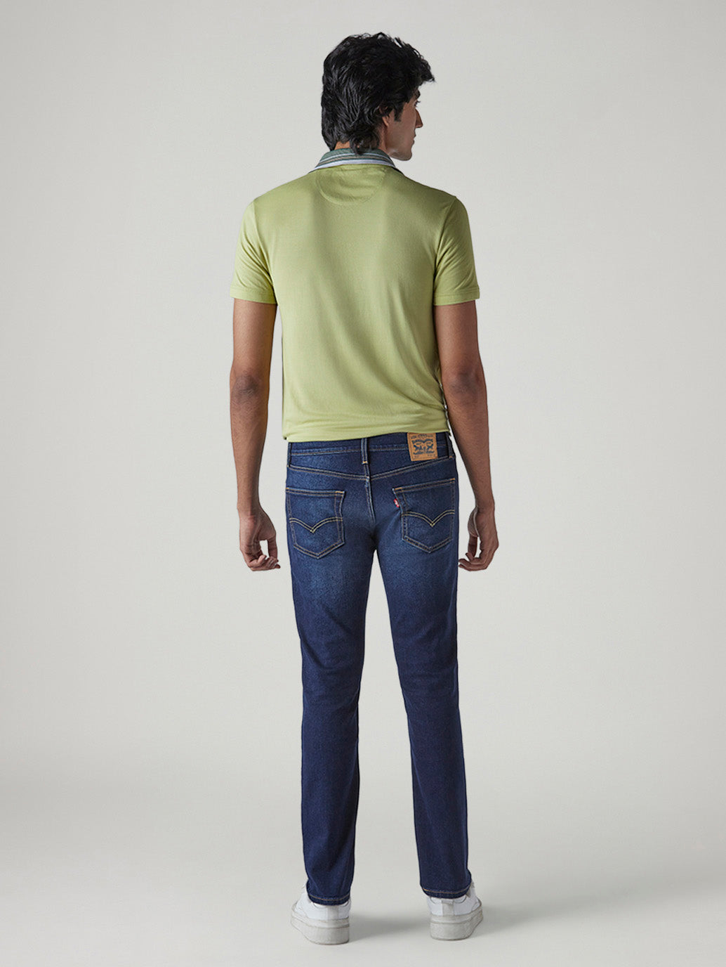 Men's 511 Dark Indigo Slim Fit Mid Rise Jeans - Back View