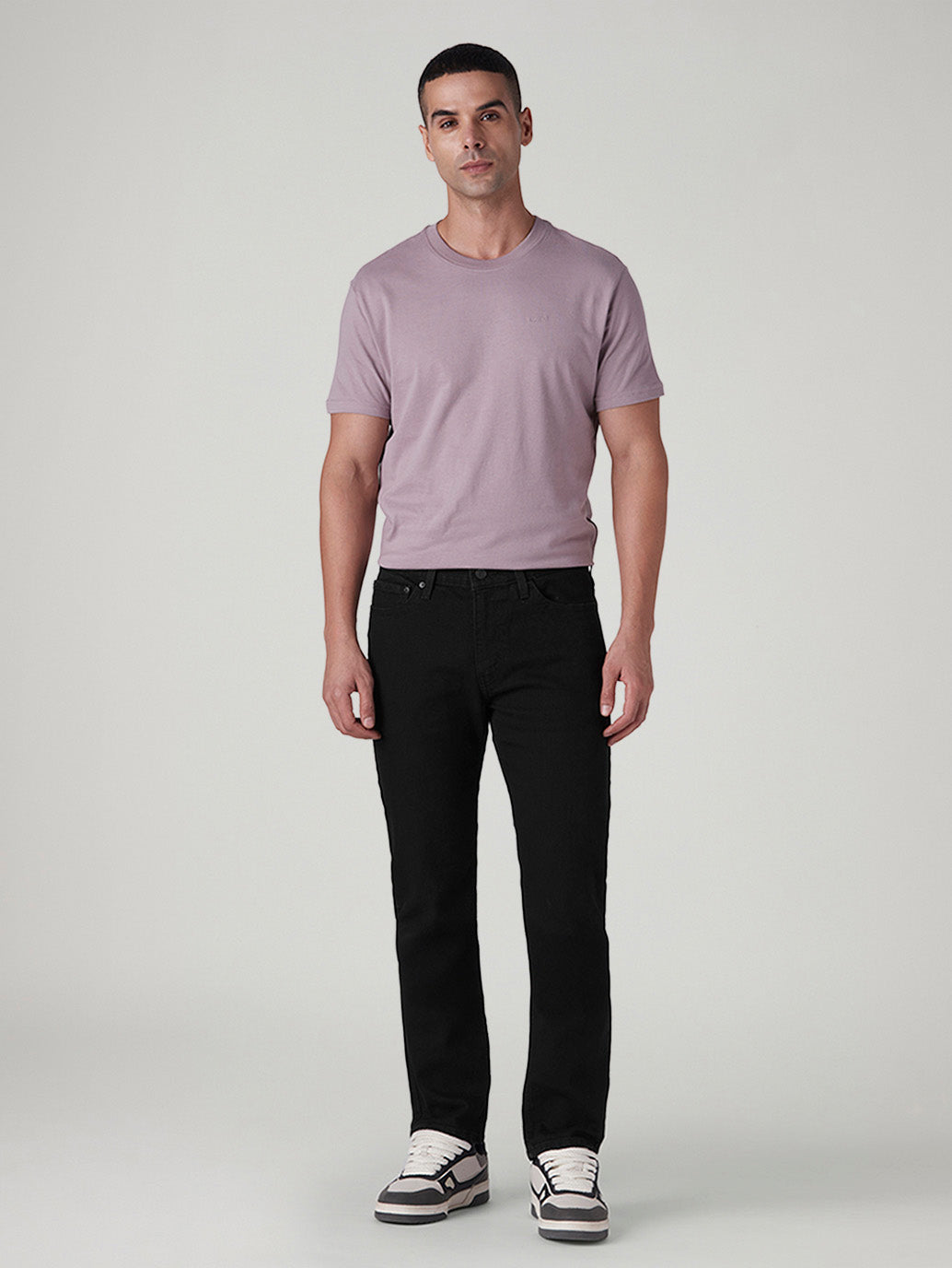 Men's 511 Black Slim Fit Mid Rise Jeans - Front View