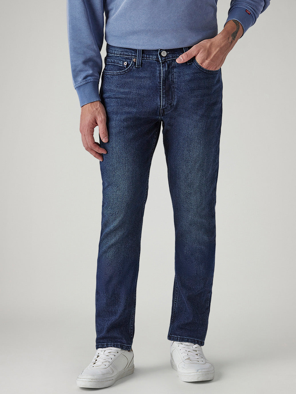 Men's 511 Dark Indigo Slim Fit Mid Rise Jeans - Front View