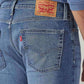 Men's 511 Light Blue Slim Fit Mid Rise Jeans - Detail View