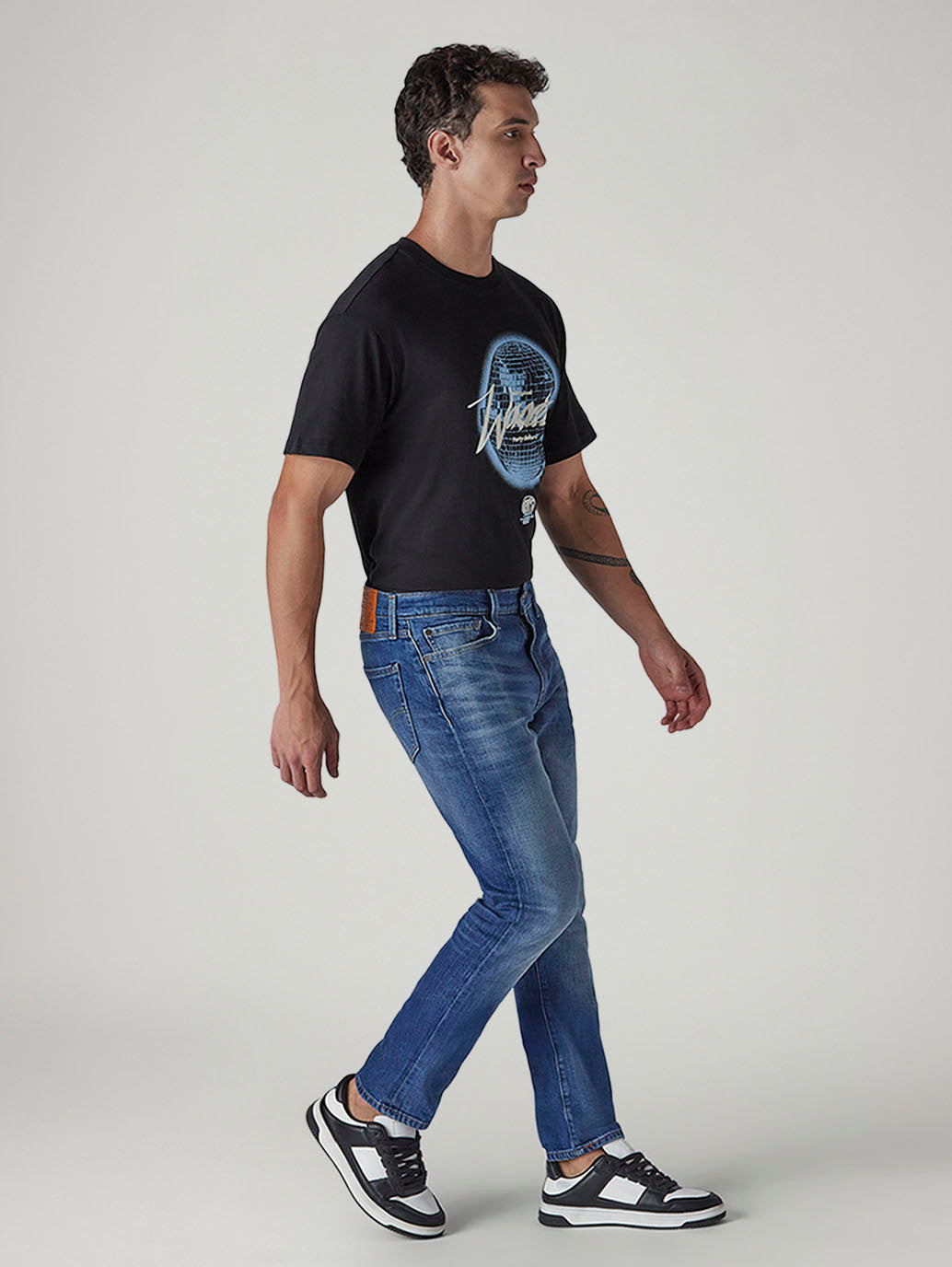 Men's 511 Blue Slim Fit Mid Rise Selvedge Jeans - 20 View