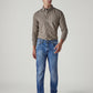 Men's 511 Blue Slim Fit Mid Rise Selvedge Linen Jeans - Front View