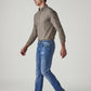 Men's 511 Blue Slim Fit Mid Rise Selvedge Linen Jeans - Side View