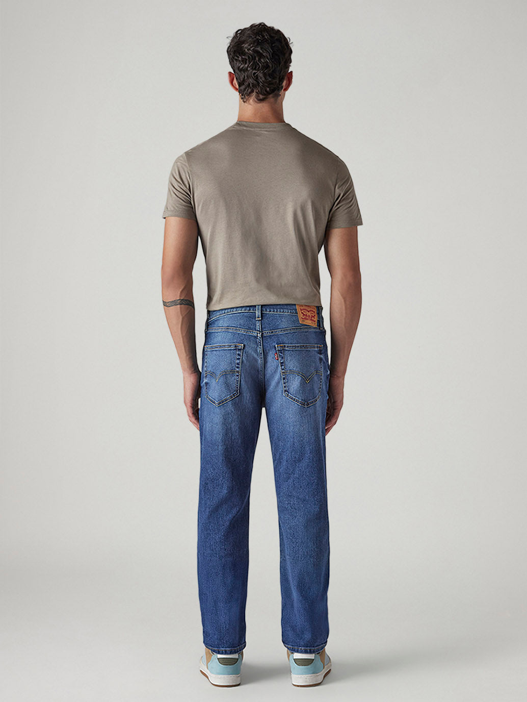 Men's 541 Blue Athletic Tapered Fit Mid Rise Jeans - 20 View