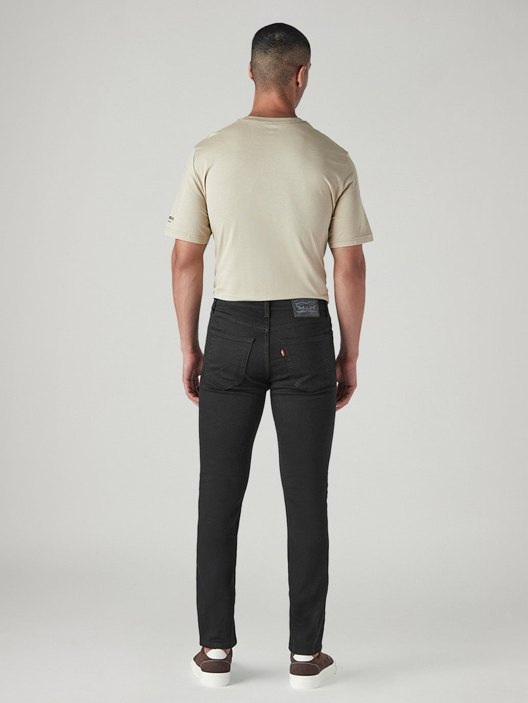 Men's 511 Black Slim Fit Mid Rise Jeans - Back View