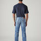 Men's 541 Light Blue Athletic Tapered Fit Mid Rise Selvedge Jeans - Back View