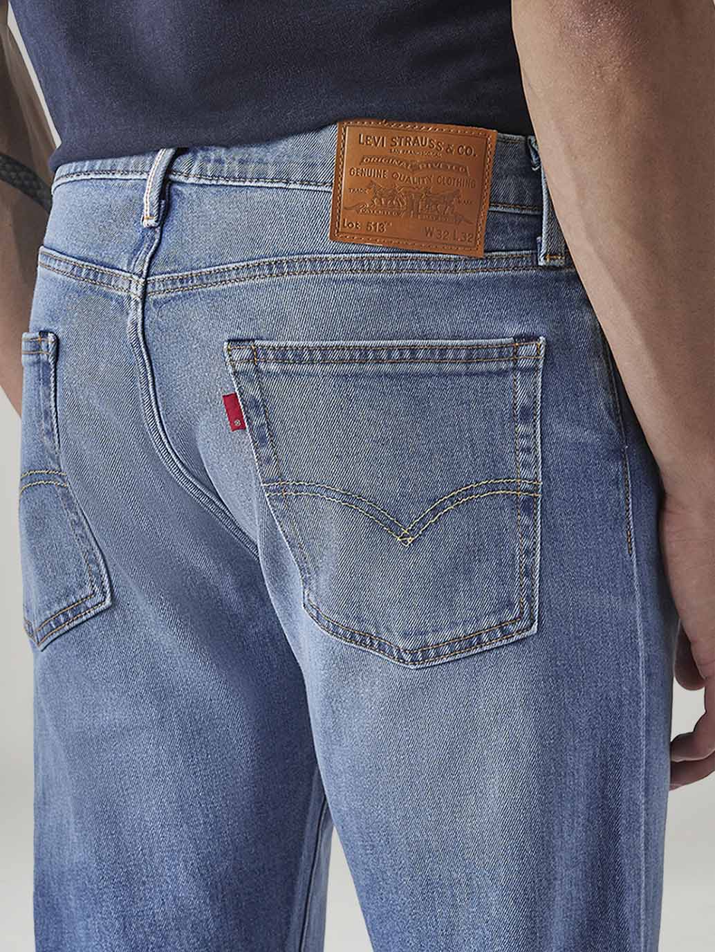 Men's 541 Light Blue Athletic Tapered Fit Mid Rise Selvedge Jeans - 20 View