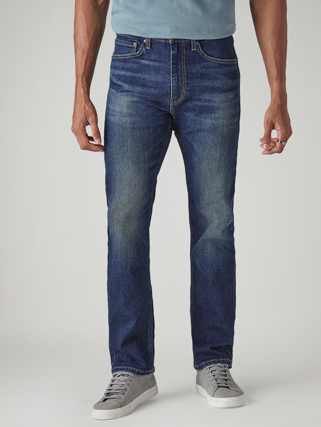 Men's 512 Dark Indigo Slim Tapered Fit Mid Rise Kooltex Jeans - Front View