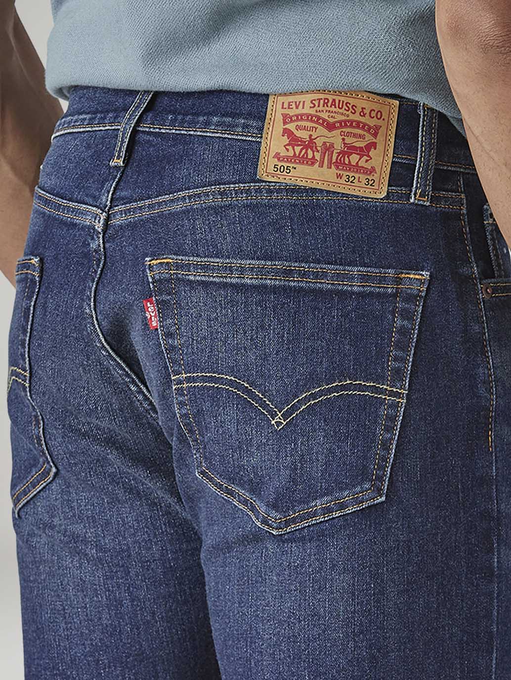 Men's 512 Dark Indigo Slim Tapered Fit Mid Rise Kooltex Jeans - Detail View